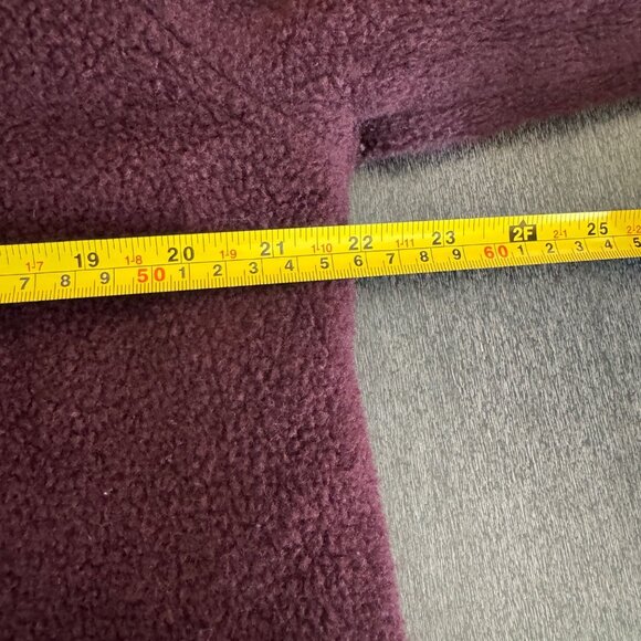 L.L. Bean Women's Maroon Burgundy Wool-Blend Hooded Coat Jacket Button, Size S - Picture 5 of 6